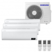 Ar Condicionado Multi Tri Split Samsung Wind Free 24000 Btus (2X9000+1X12000) Quente-Frio Inverter 220V