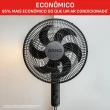 Ventilador de Coluna Arno 140W 40cm 6 Pás 3 Velocidades Preto VE2C 110V