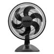 Ventilador de Mesa Arno 140W 40cm 6 Pás 3 Velocidades Preto VE2E 110V