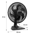 Ventilador de Mesa Essential 140W 40cm 6 Pás 3 Velocidades Preto 220V
