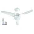 Ventilador de Teto 125W 103cm 3 Pás 3 Velocidades Branco Maxi Air Control 110V