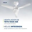 Ventilador deTeto Mondial Branco 3 Velocidades VTE-01 127V